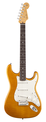 GUITARRA FENDER STRATOCASTER CUSTOM DELUXE FLAME TOP 150-9960-820 CANDY YELLOW