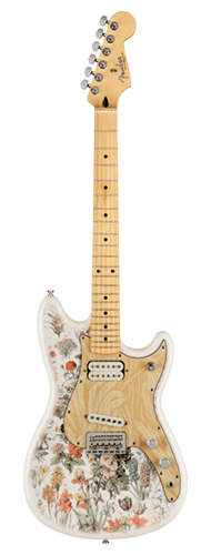 GUITARRA FENDER SIG SERIES SHAWN MENDES FUNDATION MUSICMASTER 014-0292-523 YELLOW FLORAL