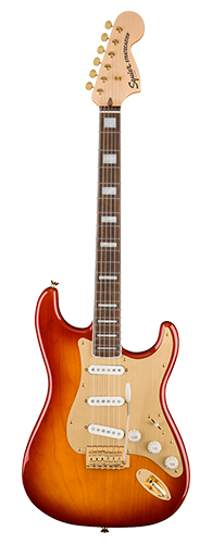 GUITARRA FENDER SQUIER 40TH ANNIVERSARY STRATOCASTER GOLD ED. LR - 037-9410-547 - SIENNA SUNBURST