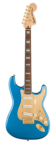 GUITARRA FENDER SQUIER 40TH ANNIVERSARY STRATOCASTER GOLD ED. LR - 037-9410-502 - LAKE PLACID BLUE