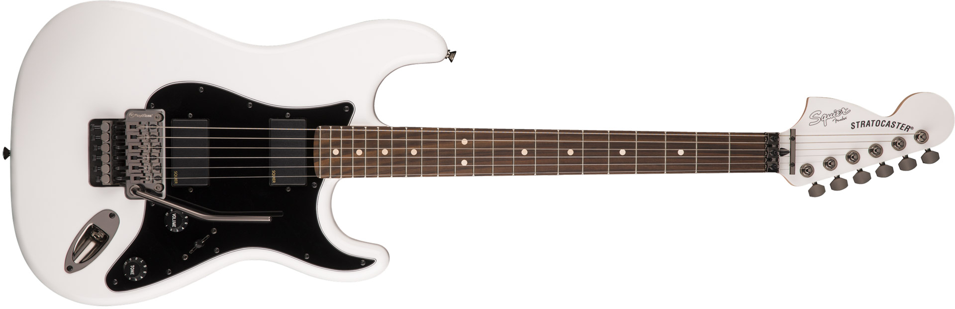 GUITARRA FENDER SQUIER CONTEMPORARY STRATOCASTER FLOYD ROSE HH LR - 037-0327-505 - OLYMPIC WHITE
